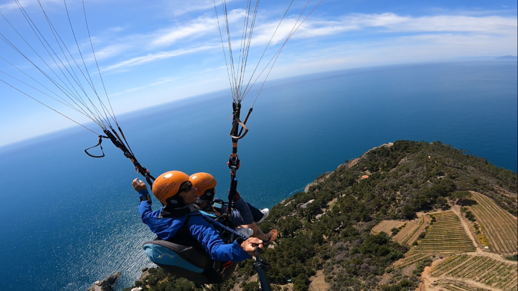 parapendio paragliding bonassola